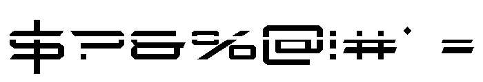 Rycon Laser Font OTHER CHARS