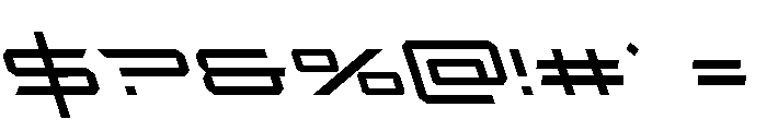 Rycon Leftalic Font OTHER CHARS