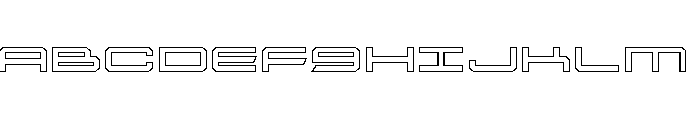 Rycon Outline Font UPPERCASE