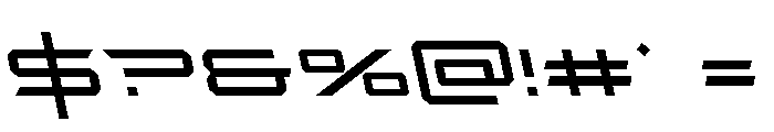 Rycon Semi-Leftalic Font OTHER CHARS
