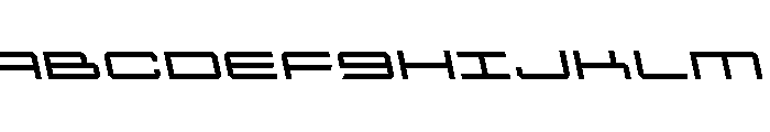 Rycon Semi-Leftalic Font UPPERCASE