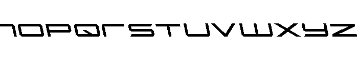 Rycon Semi-Leftalic Font LOWERCASE