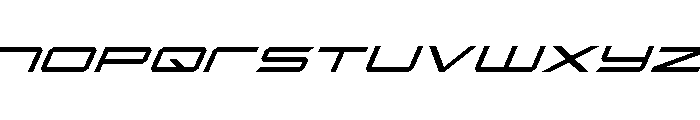 Rycon Super-Italic Font LOWERCASE