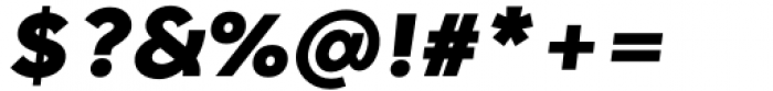 Ryker Black Oblique Font OTHER CHARS