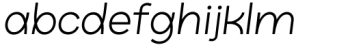 Ryker Light Oblique Font LOWERCASE