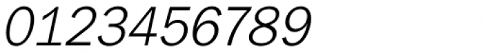 Ryman Gothic Thin Italic Font OTHER CHARS