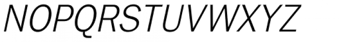 Ryman Gothic Thin Italic Font UPPERCASE