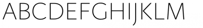 RyuGothic Thin Font UPPERCASE