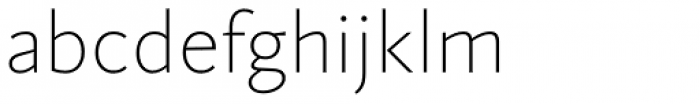 RyuGothic Thin Font LOWERCASE