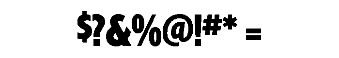 Ryder Gothic Bold Font OTHER CHARS