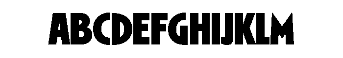 Ryder Gothic Bold Font UPPERCASE