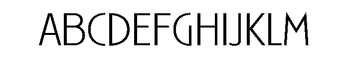 Ryder Gothic Light Font UPPERCASE