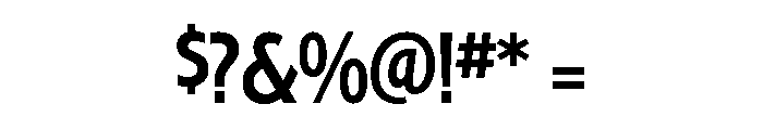 Ryder Gothic Medium Font OTHER CHARS