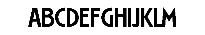 Ryder Gothic Medium Font UPPERCASE