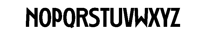 Ryder Gothic Medium Font UPPERCASE