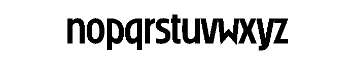 Ryder Gothic Medium Font LOWERCASE