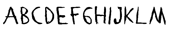 Rzknertfont Regular Font UPPERCASE