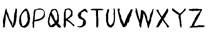 Rzknertfont Regular Font UPPERCASE