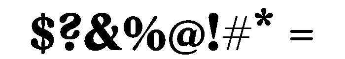 Rza Bold Font OTHER CHARS