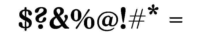 Rza Medium Font OTHER CHARS
