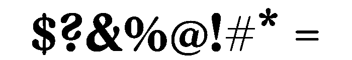 Rza Semibold Font OTHER CHARS