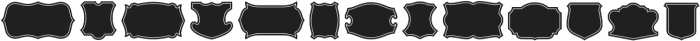 S&S Hilborn Badges One otf (400) Font LOWERCASE