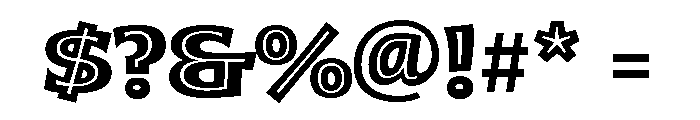 Sadak Bold Font OTHER CHARS