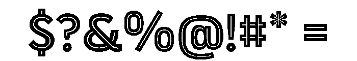 Sadak Heavy Font OTHER CHARS