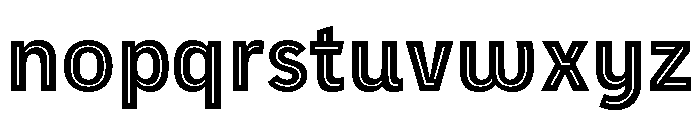Sadak Heavy Font LOWERCASE