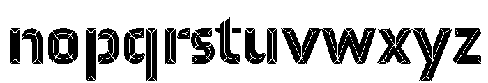 Sadak Yellow Font LOWERCASE