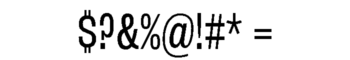 Salford Sans Variable Regular Font OTHER CHARS