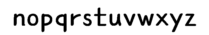 Sangju Dajungdagam Regular Font LOWERCASE