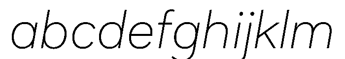 Sarvatrik Latin VF Thin Italic FONT