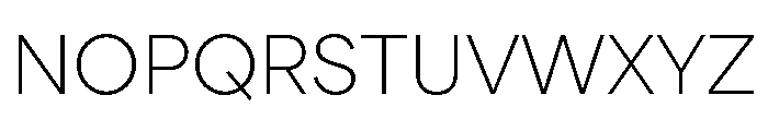 Sarvatrik Latin Variable Thin Font UPPERCASE