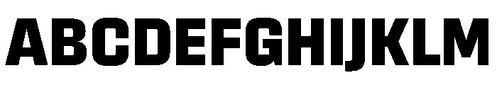 Sausage Extra Bold Font UPPERCASE