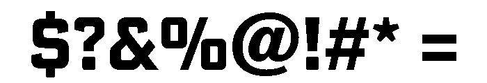 Sausage Semibold Font OTHER CHARS