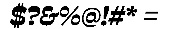 Savate Bold Italic Font OTHER CHARS