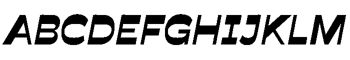 Savate Bold Italic Font UPPERCASE