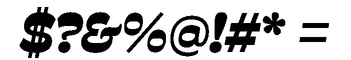 Savate ExtraBold Italic Font OTHER CHARS