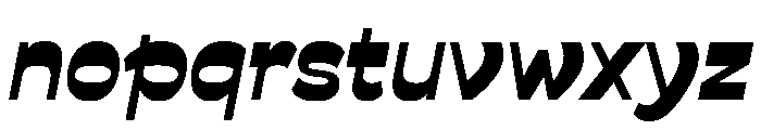 Savate ExtraBold Italic Font LOWERCASE