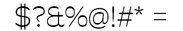 Savate ExtraLight Font OTHER CHARS