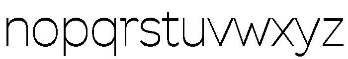 Savate ExtraLight Font LOWERCASE