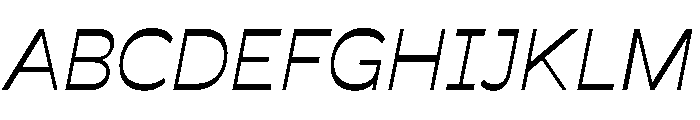 Savate Light Italic Font UPPERCASE
