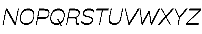 Savate Light Italic Font UPPERCASE