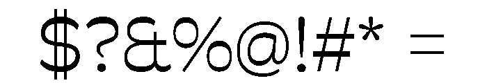 Savate Light Font OTHER CHARS
