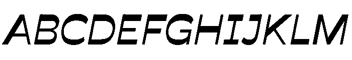 Savate Medium Italic Font UPPERCASE
