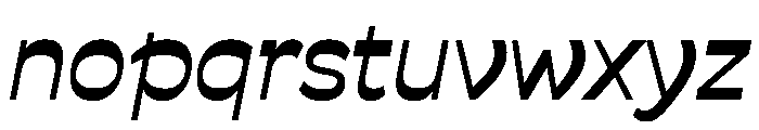 Savate Medium Italic Font LOWERCASE