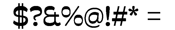 Savate Medium Font OTHER CHARS