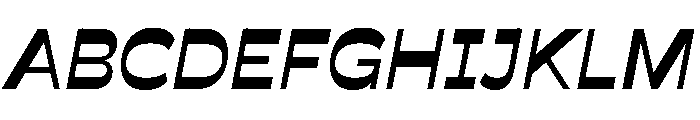 Savate SemiBold Italic Font UPPERCASE