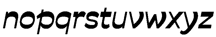 Savate SemiBold Italic Font LOWERCASE
